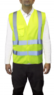 Chaleco Reflectivo Amarillo 4 Cintas Certificado Clase Ii En20471