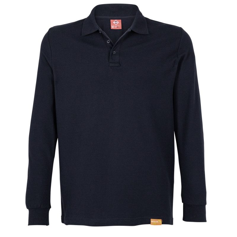 Polera Pique Manga Larga Hombre