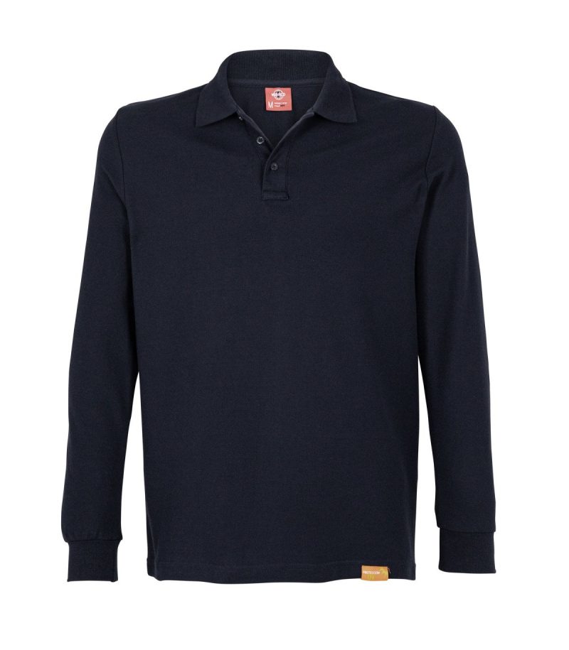 Polera Pique Manga Larga Hombre
