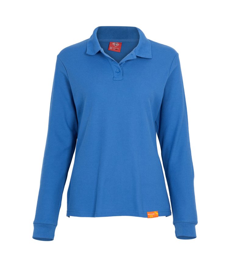 Polera Polo Manga Larga Mujer - Premium Piqué