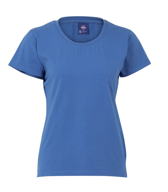 Polera polo cuello redondo manga corta mujer