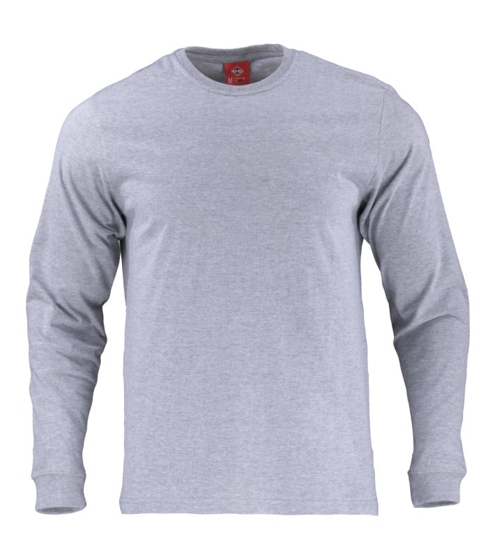 Polera polo cuello redondo manga larga hombre