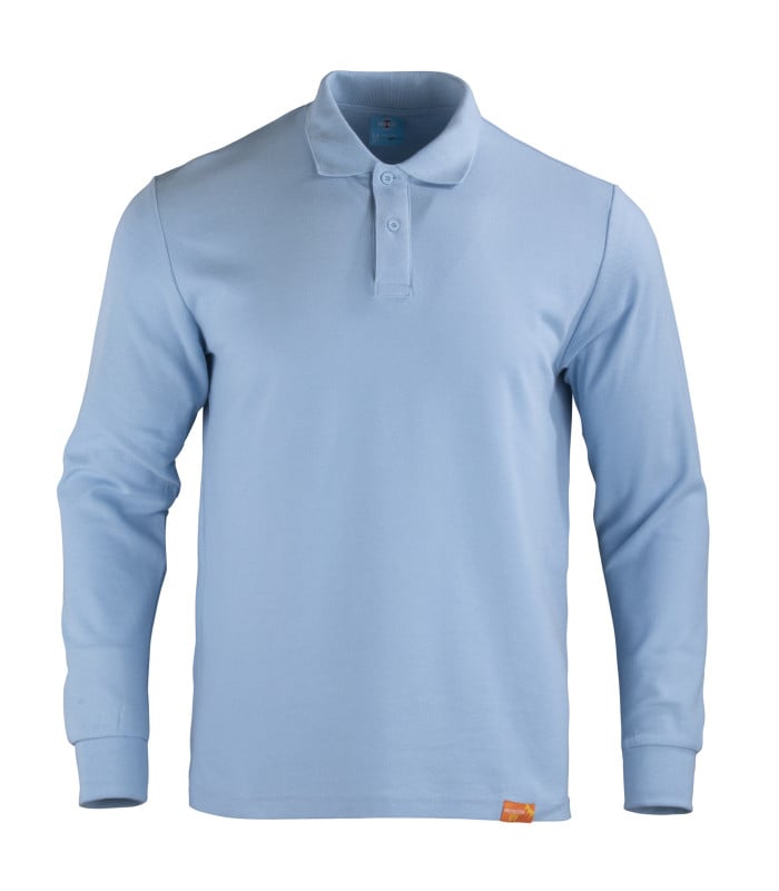 Polera pique manga larga hombre 80% Algod?n