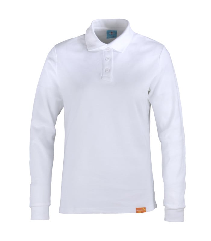Polera pique manga larga mujer 80% algod?n