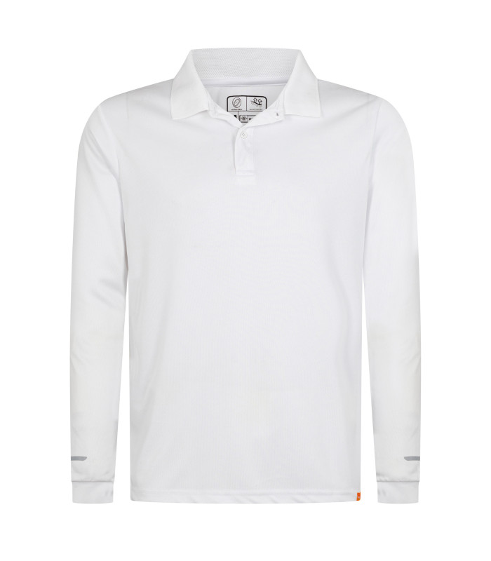 Polera cuello pique work dry hombre manga larga