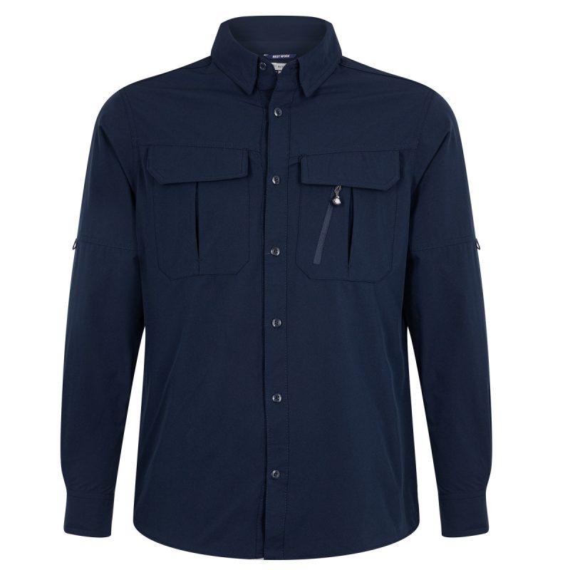 Camisa Outwork Abelia M/L hombre 100% poly