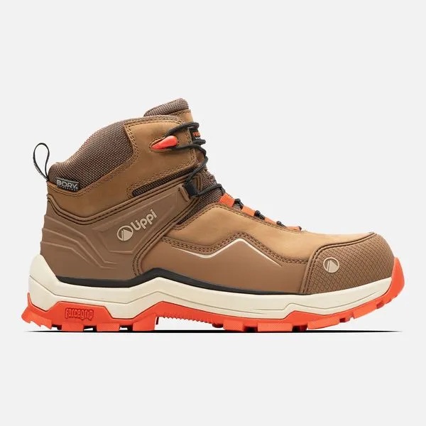CALZADO SEGURIDAD LIPPI PRO WORK MUJER ATMOS MID CAFE CLARO