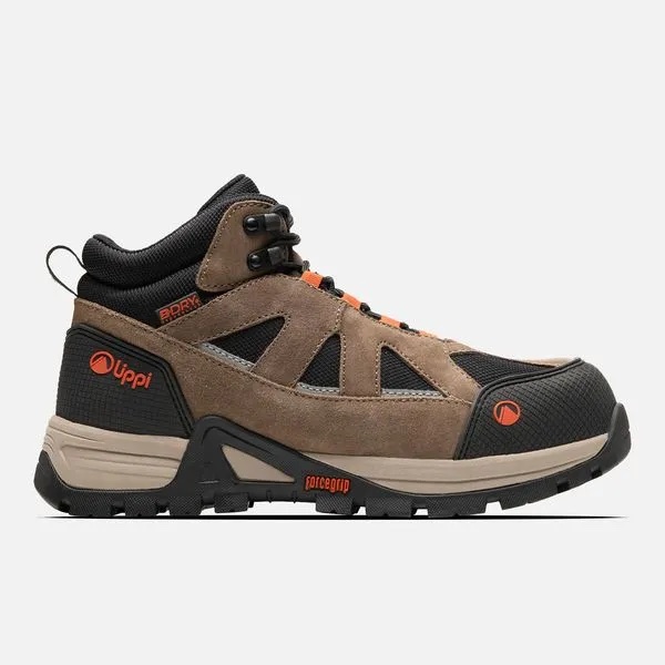 CALZADO SEGURIDAD LIPPI PRO WORK HOMBRE VENTUS MID CAFE OSCURO